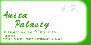 anita palasty business card